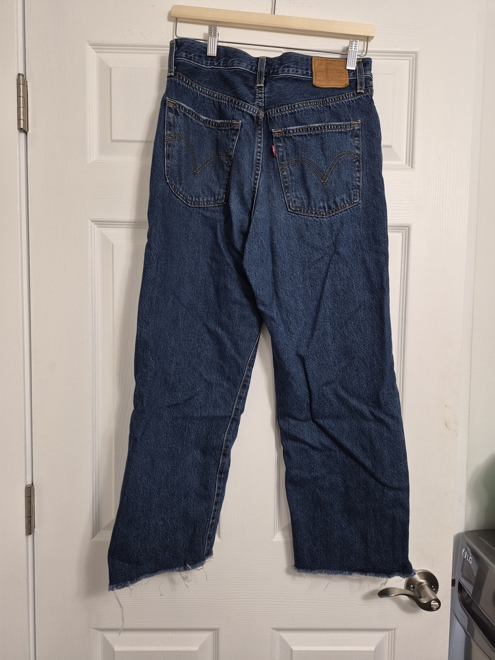 Levi's Women's Straight Leg Dark Blue Denim Jeans
